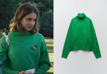 ICI TOUT COMMENCE : le pull vert à col montant de Carla dans l’épisode 795