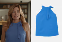 UN SI GRAND SOLEIL : le top bleu avec nœud de Cécile dans l’épisode 1277