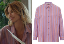 DEMAIN NOUS APPARTIENT : la chemise à rayures violettes de Chloé dans l’épisode 1569