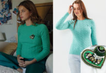 ICI TOUT COMMENCE : le pull vert et la broche de Carla dans l’épisode 790