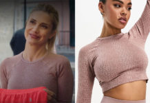 ICI TOUT COMMENCE : le top manches longues en jacquard croco de Constance dans l’épisode 798