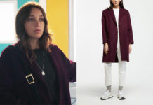 ICI TOUT COMMENCE : le manteau violet foncé de Jasmine dans l’épisode 807