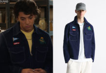 ICI TOUT COMMENCE : la veste en jean avec patchs de Malik dans l’épisode 805