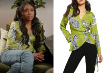 PA T’MENTIR : la chemise verte imprimé tigres de Schelby dans l’épisode 2×05