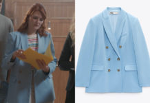 MASTER CRIMES : le blazer bleu de Valentine dans l’épisode 1×04