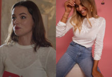 ICI TOUT COMMENCE : le pull brodé marguerites d’Anaïs dans l’épisode de Noël