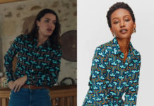 ICI TOUT COMMENCE : la chemise imprimée d’Anaïs dans l’épisode 811