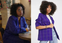 ICI TOUT COMMENCE : le costume oversize à carreaux violets de Billie dans l’épisode 820