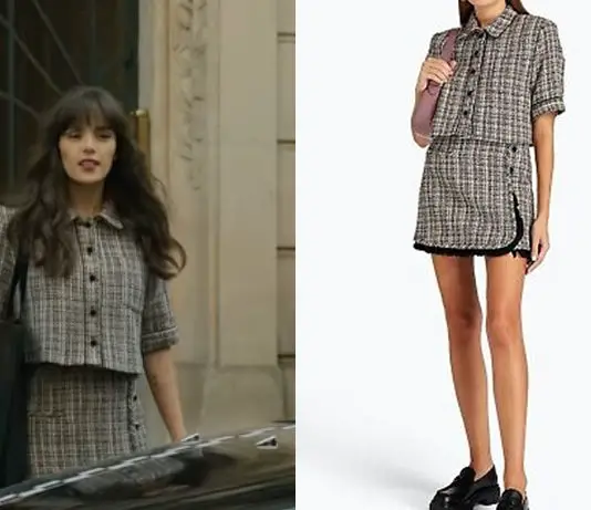 BERLIN : l’ensemble en tweed de Camille dans les deux premiers épisodes