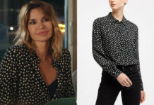 DEMAIN NOUS APPARTIENT : la chemise à pois de Chloé dans l’épisode 1586