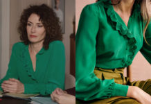 ICI TOUT COMMENCE : le chemisier vert de Clotilde dans l’épisode 825