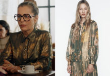 ICI TOUT COMMENCE : la blouse imprimée d’Eugénie dans l’épisode 822