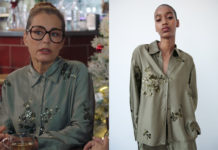 ICI TOUT COMMENCE : la chemise verte à sequins d’Eugénie dans l’épisode 821