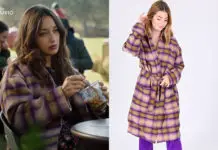 ICI TOUT COMMENCE : le manteau à carreaux de Jasmine dans l’épisode 822