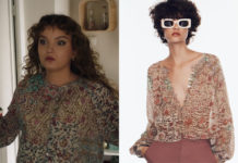 ICI TOUT COMMENCE : la blouse imprimée de Kelly dans l’épisode 822