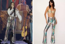 STAR ACADEMY : le pantalon à rayures et sequins de Lénie dans le prime du 15 décembre