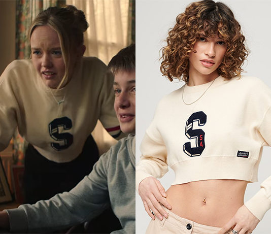 DOUBLE PIÈGE : le pull court avec un S d’Abby dans l’épisode 1×03