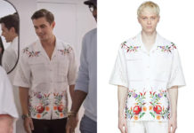 QUEER EYE : Antoni’s white floral shirt in S8E02