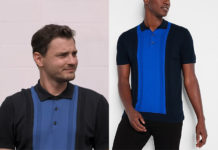 QUEER EYE : Denton’s blue polo shirt in S8E04