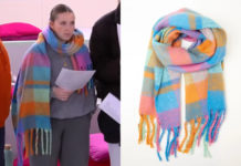 STAR ACADEMY : l’écharpe à carreaux, rayures et franges d’Héléna