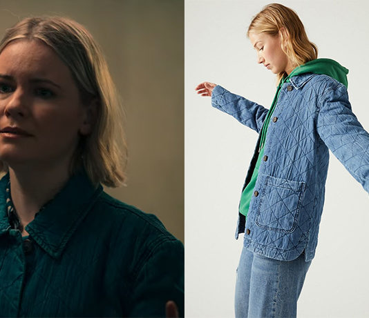 DOUBLE PIÈGE : la veste en jean d’Izabella dans l’épisode 7