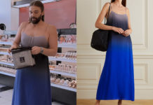 QUEER EYE : Jonathan’s blue maxi dress in S8E03