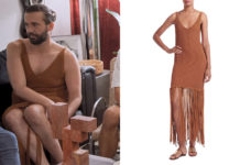 QUEER EYE : Jonathan’s crochet fringe sheath dress in S8E02