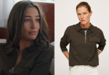 DEMAIN NOUS APPARTIENT : le pull kaki zippé de Luna dans l’épisode 1593