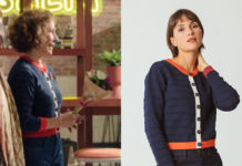 PLUS BELLE LA VIE ENCORE PLUS BELLE : la veste bleu marine de Mirta dans l’épisode 17