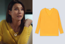 DEMAIN NOUS APPARTIENT : le pull poncho jaune de Raphaëlle dans l’épisode 1608