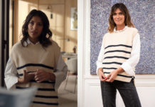 DEMAIN NOUS APPARTIENT : le pull rayé sans manches de Soraya dans l’épisode 1600