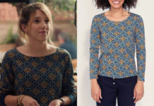 PLUS BELLE LA VIE ENCORE PLUS BELLE : le t-shirt fleuri de Barbara dans l’épisode 21