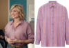 PLUS BELLE LA VIE ENCORE PLUS BELLE : la chemise à rayures violettes de Jennifer dans l’épisode 40