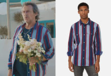 LÉO MATTEÏ, BRIGADE DES MINEURS : la chemise rayée de Léo dans l’épisode 52