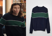 ICI TOUT COMMENCE : le pull bleu marine et vert de Lionel dans l’épisode 866