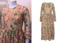 QUEER EYE : the embroidered green dress on the mannequin in the store