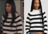 DEMAIN NOUS APPARTIENT : le pull à rayures noires de Camille dans l’épisode 1635
