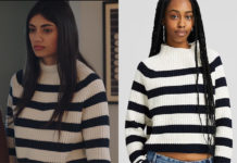 DEMAIN NOUS APPARTIENT : le pull à rayures noires de Camille dans l’épisode 1635