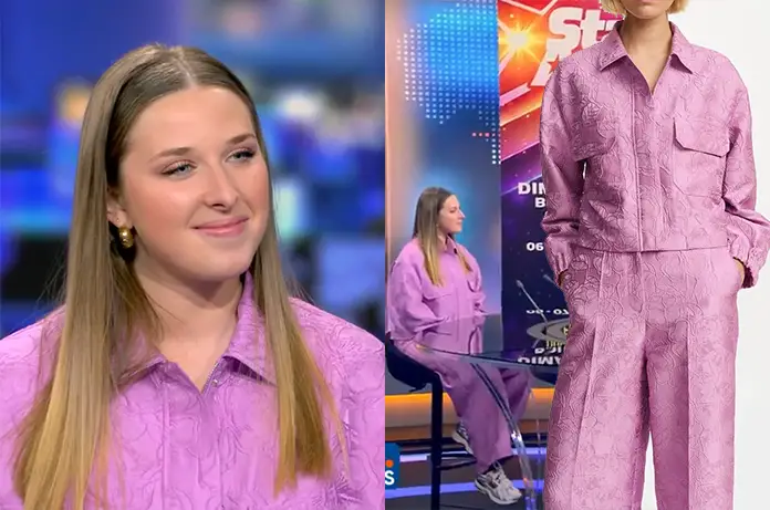 STYLE Helena Bailly, ensemble lilas d’RTL-TVi