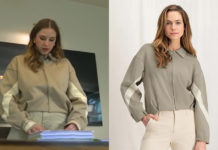 STYLE : le bomber beige d’Héléna