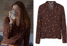 UN SI GRAND SOLEIL : la chemise imprimée de Sabine dans l’épisode 1365