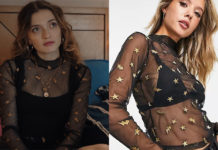 ICI TOUT COMMENCE : le top en tulle noir étoiles éclairs de Vic