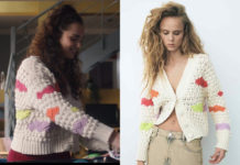 DEMAIN NOUS APPARTIENT : le petit gilet color block de Violette dans l’épisode 1640