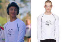 HEARTBREAK HIGH : Darren’s white long sleeve t-shirt in S2E06