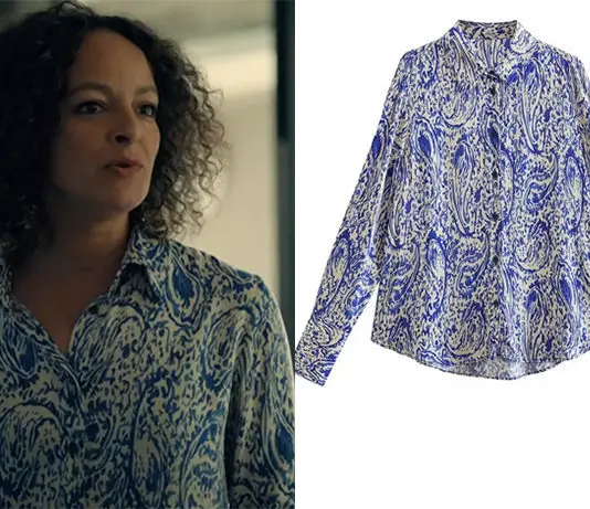 MADEMOISELLE HOLMES : la chemise bleue de Florence dans l’épisode 6