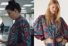 DEMAIN NOUS APPARTIENT : la chemise imprimé 70’s de Roxane dans l’épisode 1669