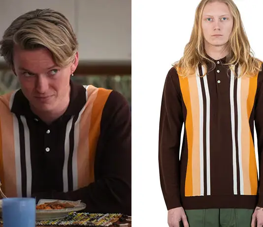 HEARTBREAK HIGH : Spider’s striped knit polo in S2E05