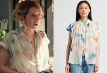 PLUS BELLE LA VIE ENCORE PLUS BELLE : la blouse colorée de Barbara dans l’épisode 99