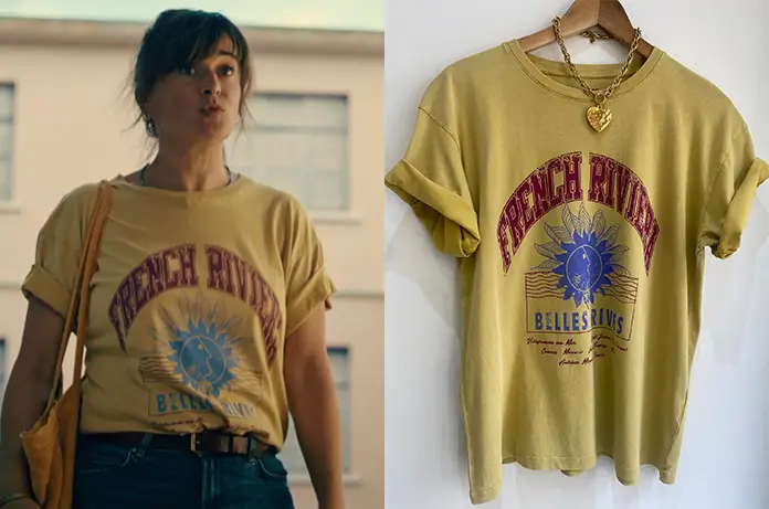 TROPIQUES CRIMINELS t-shirts French Riviera Sunset Gaëlle dans l’épisode 5×02