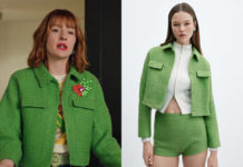 PLUS BELLE LA VIE ENCORE PLUS BELLE : la veste crop verte d’Apolline dans l’épisode 104